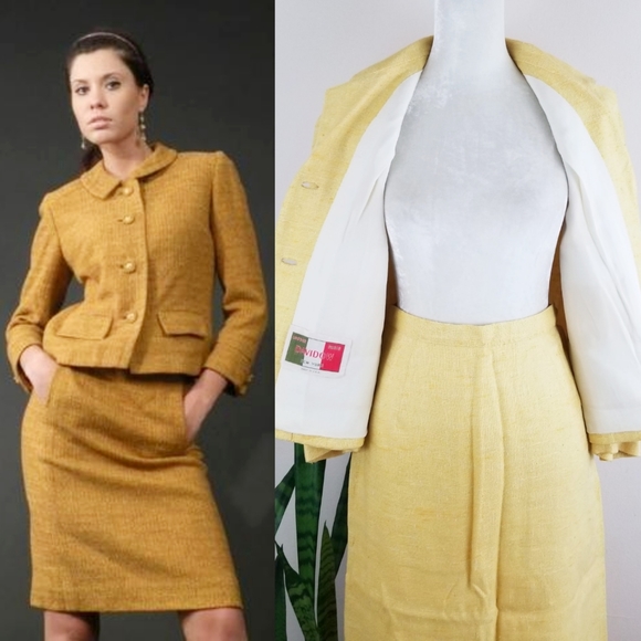 VTG 50s Davidow Skirt Suit Set - Picture 13 of 16